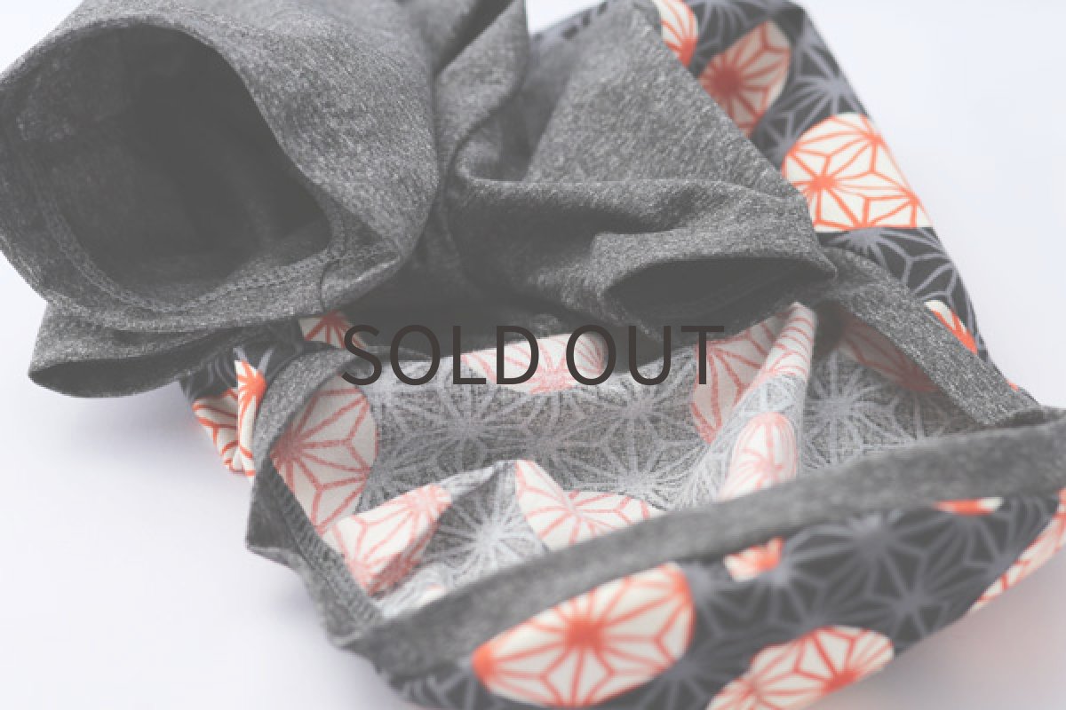 画像7: 和柄ちりめん風（黒） (7)