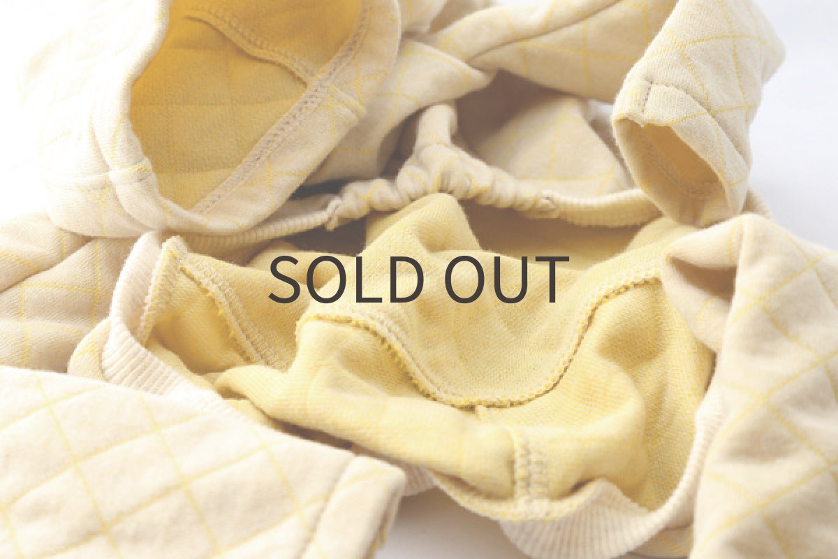 画像6: カラーステッチのキルトニット（バニラ） (6)