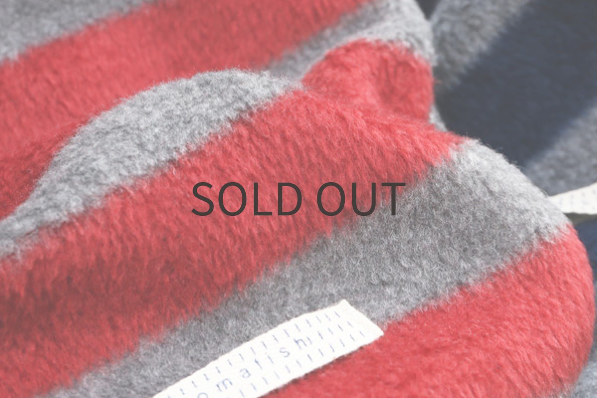 画像6: しましまフリースロンパ(レッド) (6)