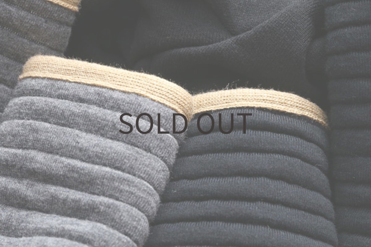 画像8: ボーダーキルトのパンツ（グレー） (8)