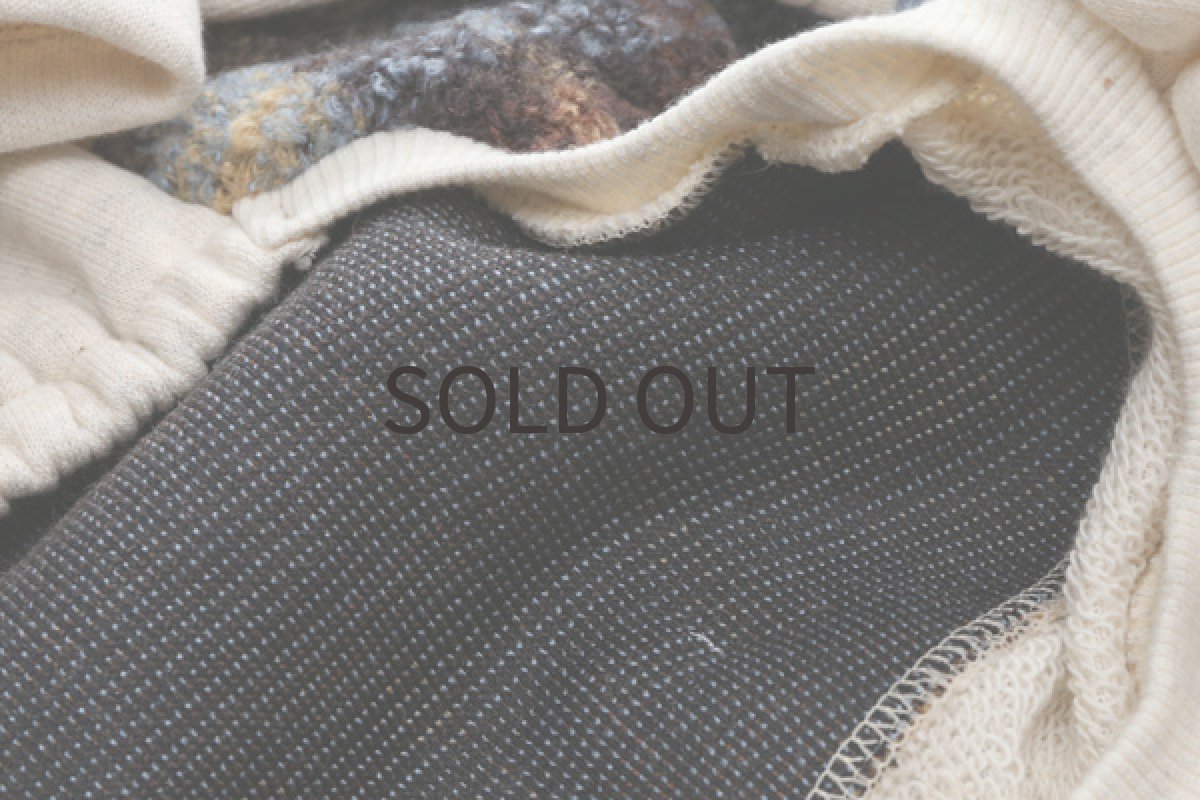 画像7: もこもこボアチェック（ブラウン×ブルー） (7)