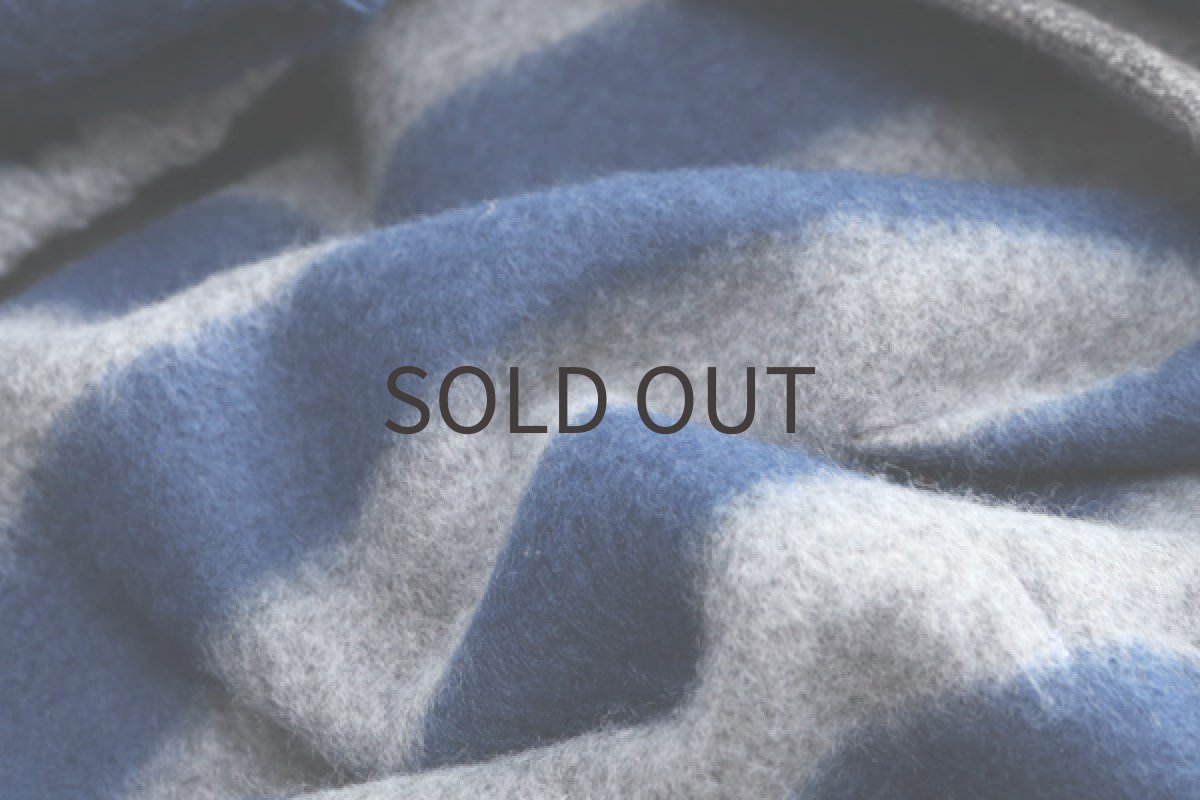 画像7: しましまフリースロンパ（ブルー） (7)