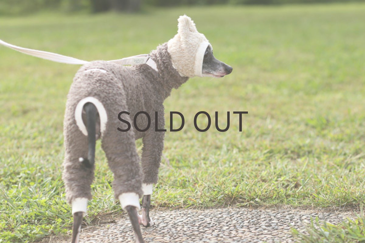 画像3: フワボアの雫スヌード（ミルクティー） (3)