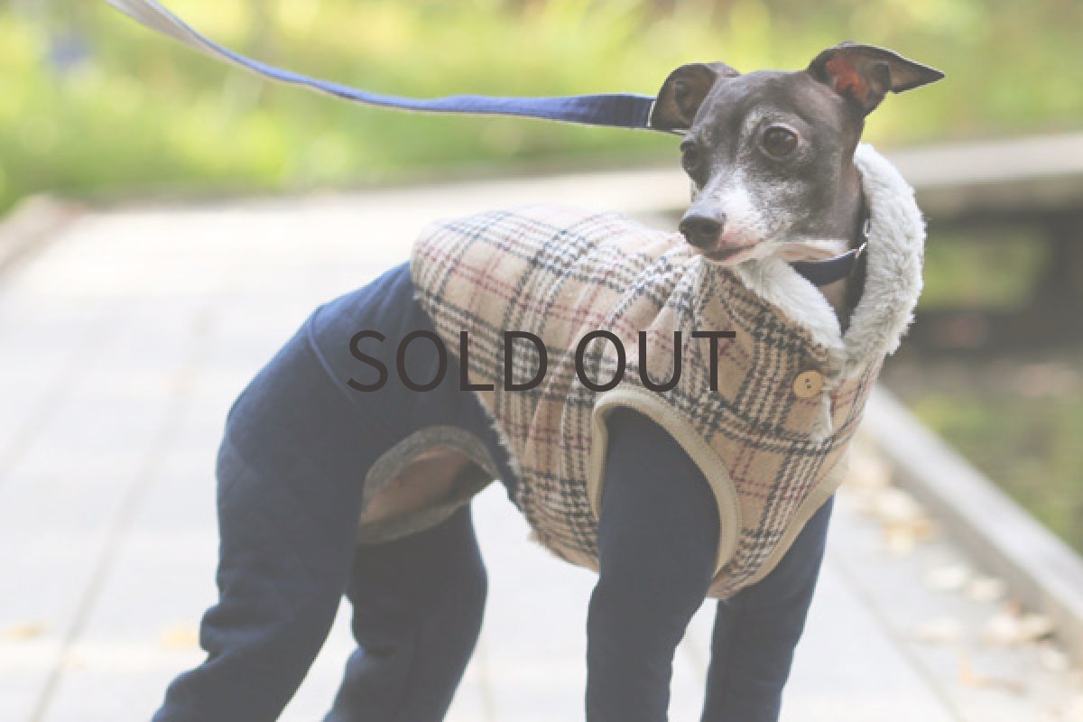 画像2: B-ウールチェックベスト (2)