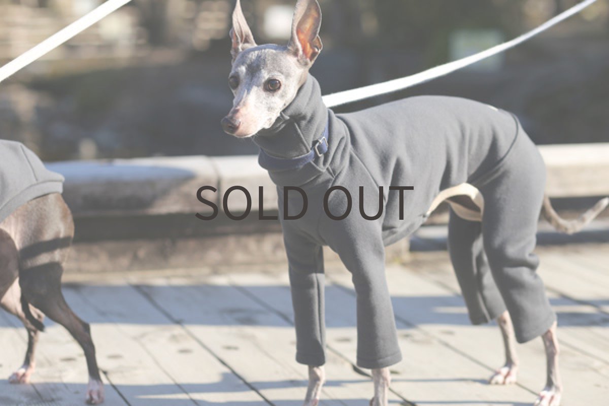 画像3: 裏毛トレーナーロンパ（チャコール） (3)