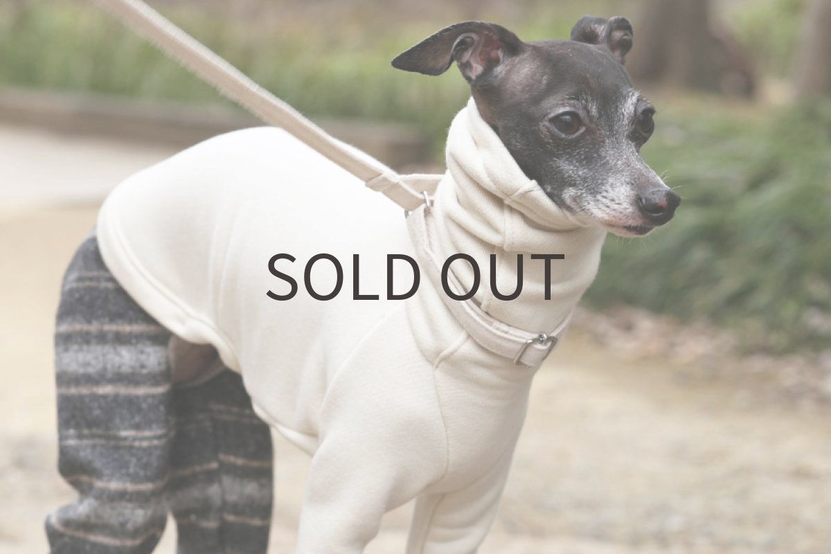 画像4: コットンボーダーパンツ（チャコール）〜MLサイズまで (4)