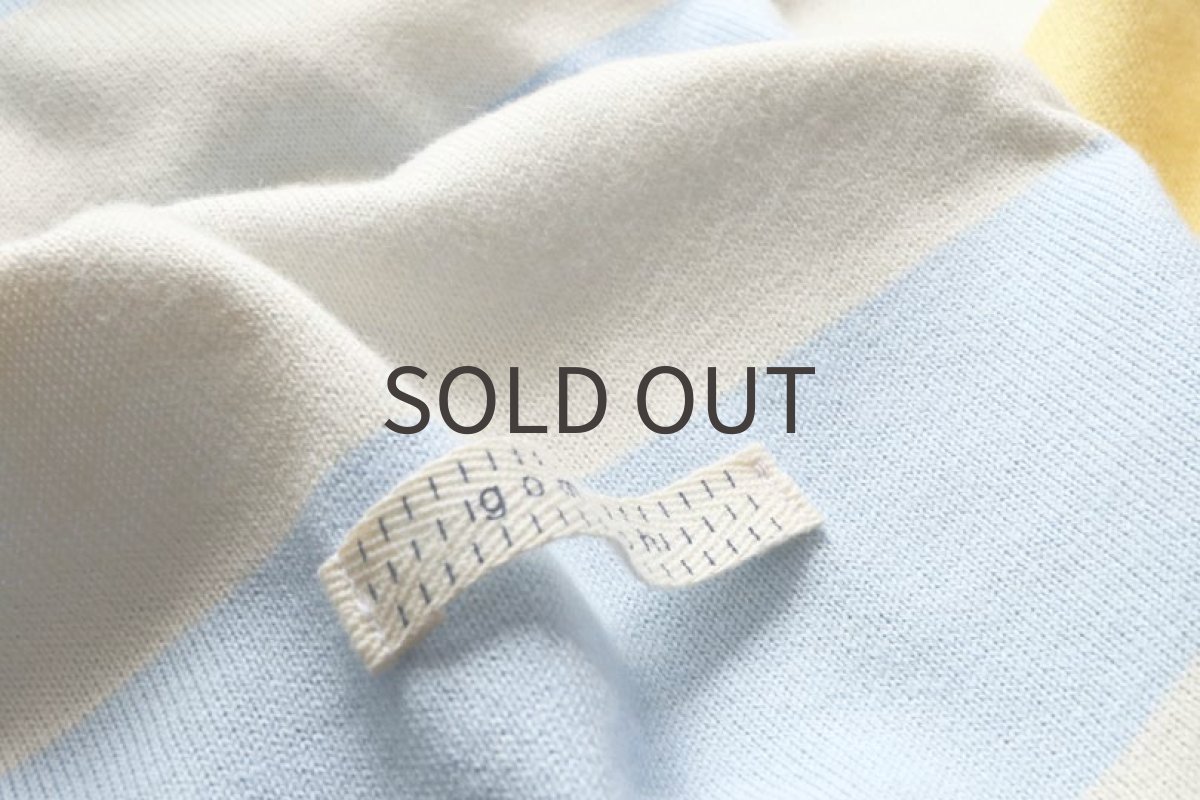 画像5: コットン太ボーダーのロンパ（ブルー） (5)