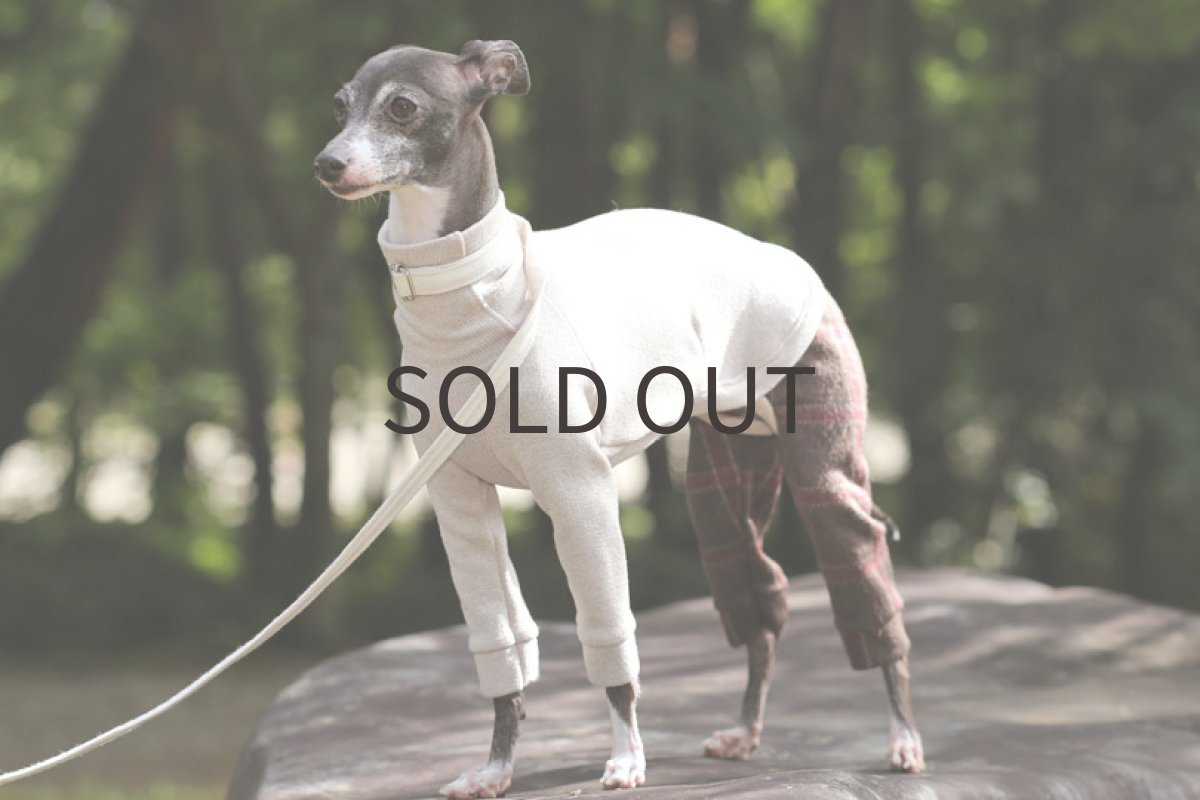 画像4: 裏起毛＋チェックパンツ（ベージュ）〜Mサイズまで (4)