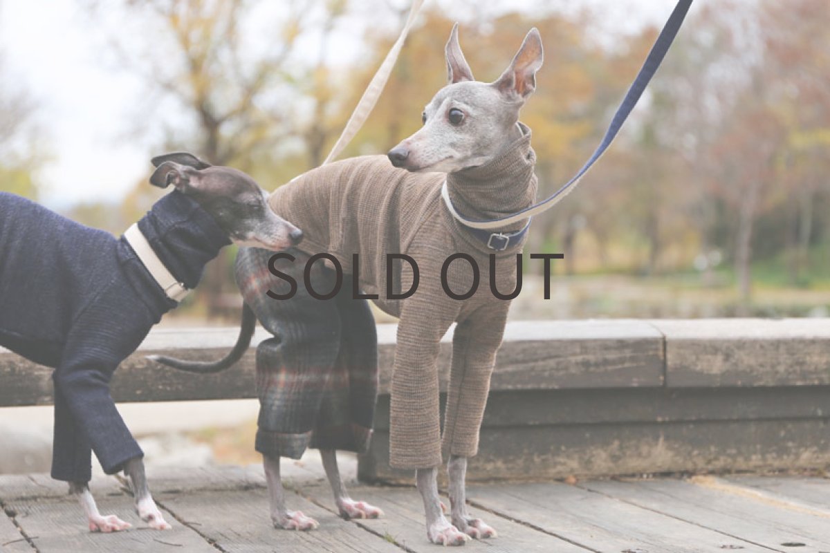 画像4: ダブルフェイスニット（ブラウン）〜Mサイズまで (4)