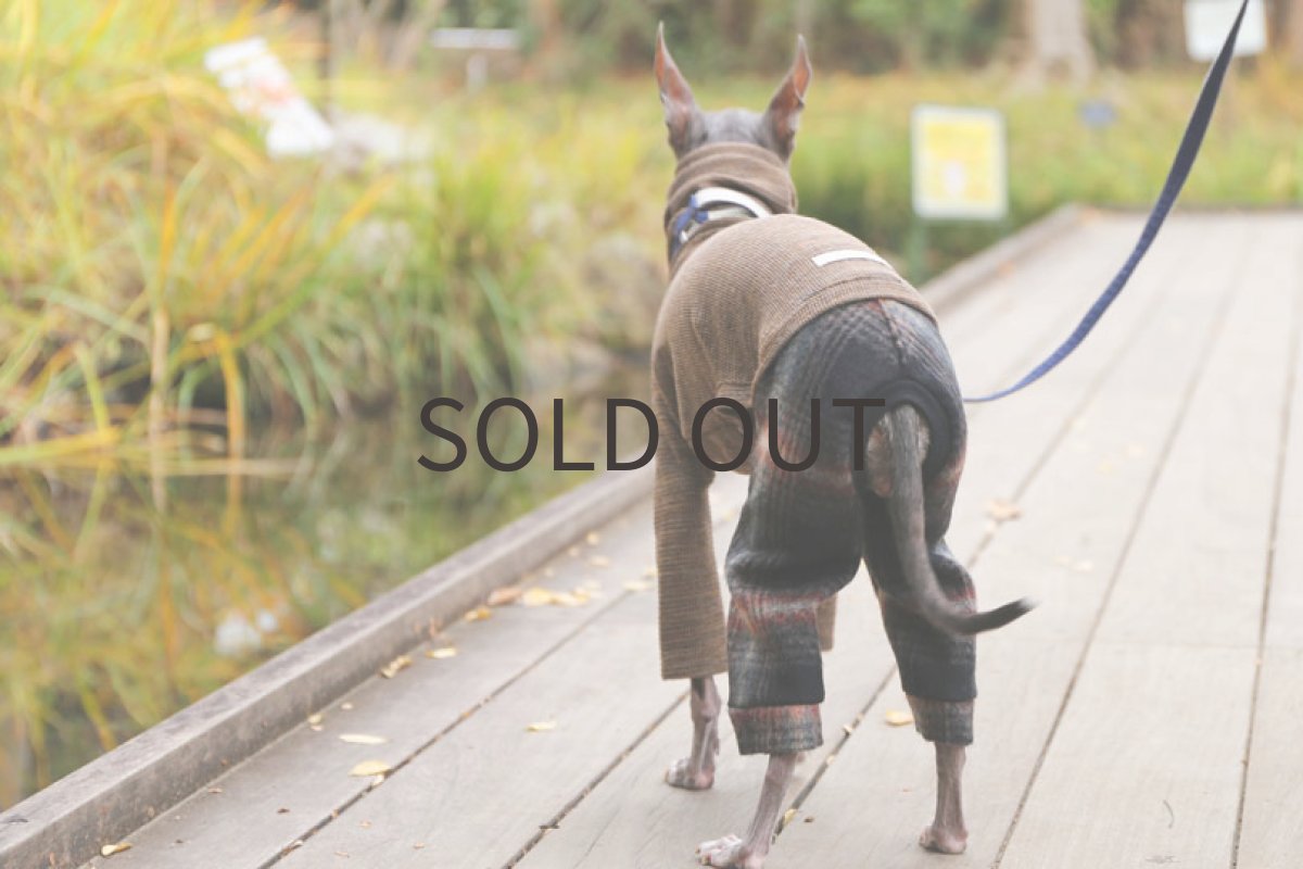 画像5: ダブルフェイスニット（ブラウン）〜Mサイズまで (5)