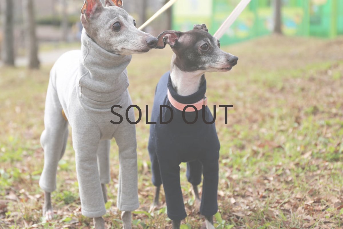 画像5: 裏起毛トレーナーロンパ（ネイビー）〜Mサイズまで (5)