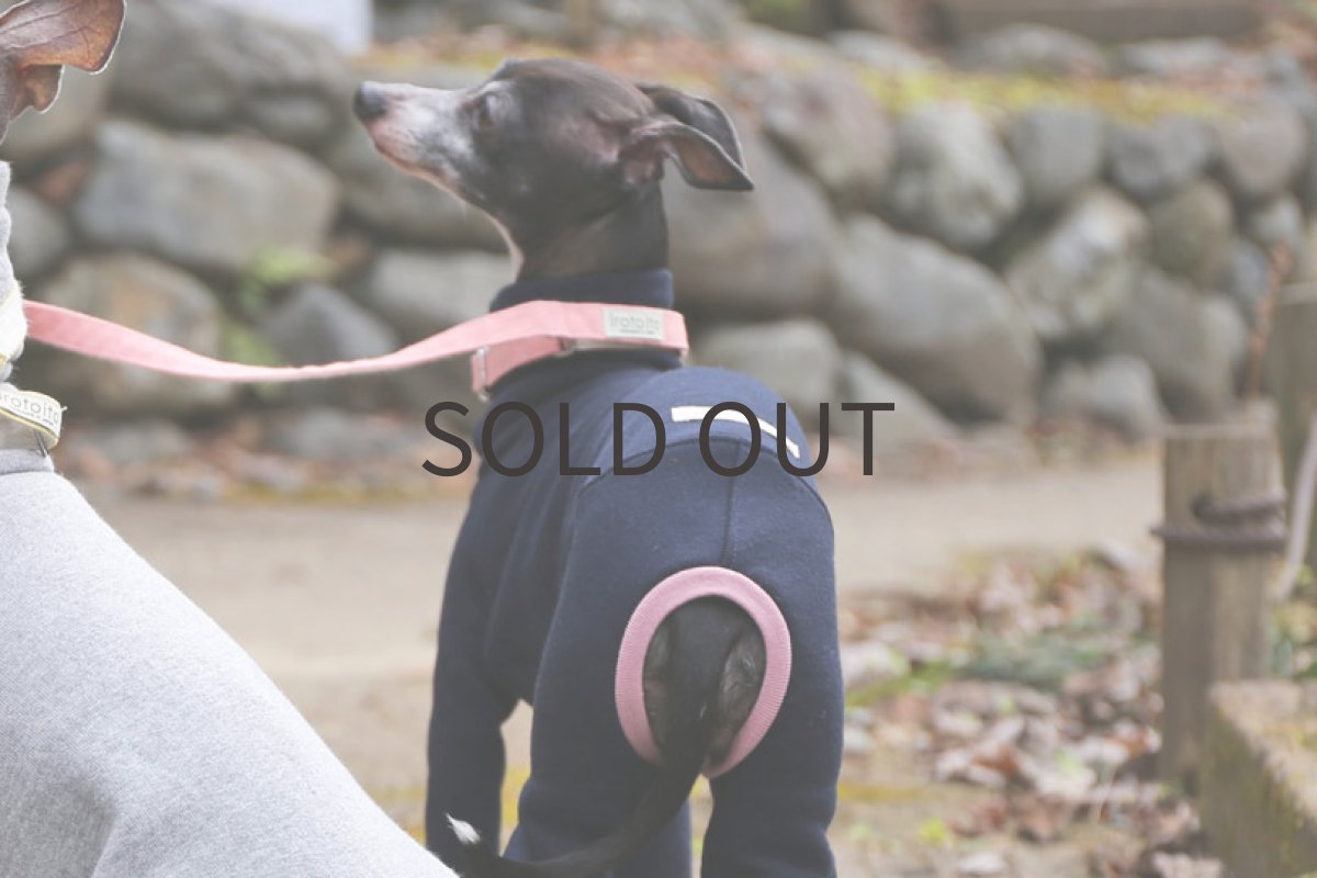 画像4: 裏起毛トレーナーロンパ（ネイビー）〜Mサイズまで (4)