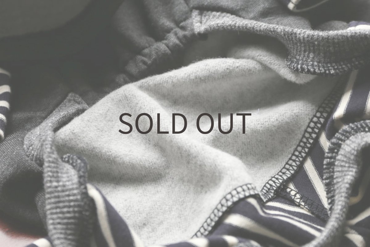 画像7: しましま袖のロンパ（ネイビー） (7)