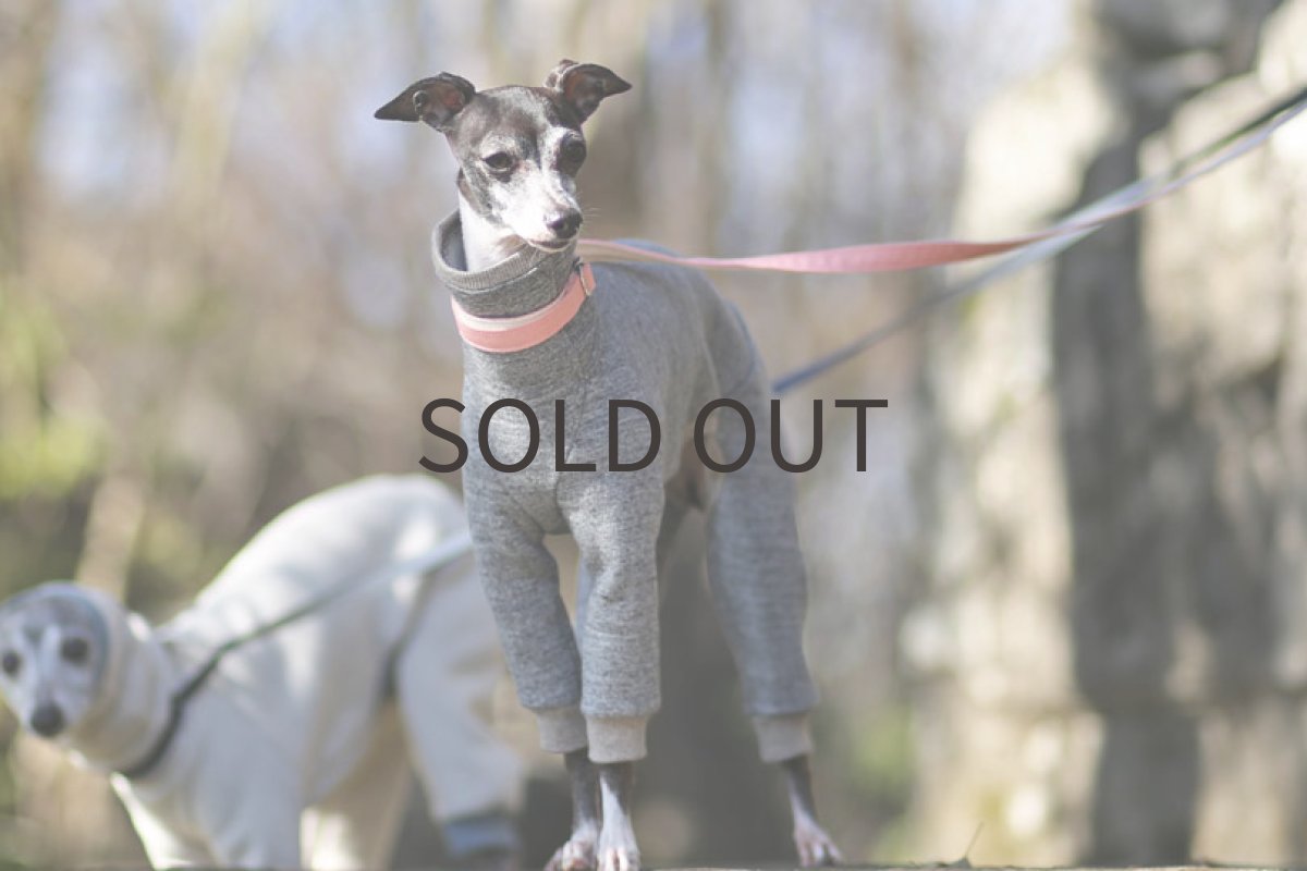 画像4: 裏起毛の杢調ロンパ(チャコール)〜Mサイズまで (4)