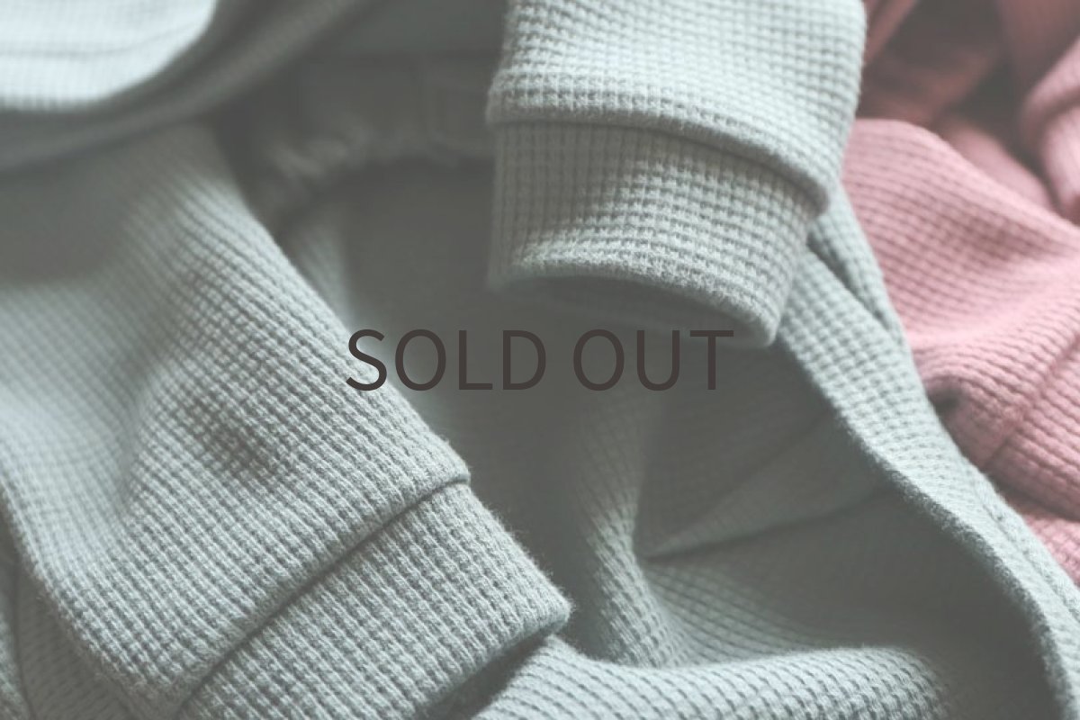 画像5: ワッフルニット（ナイルブルー）〜Mサイズまで (5)