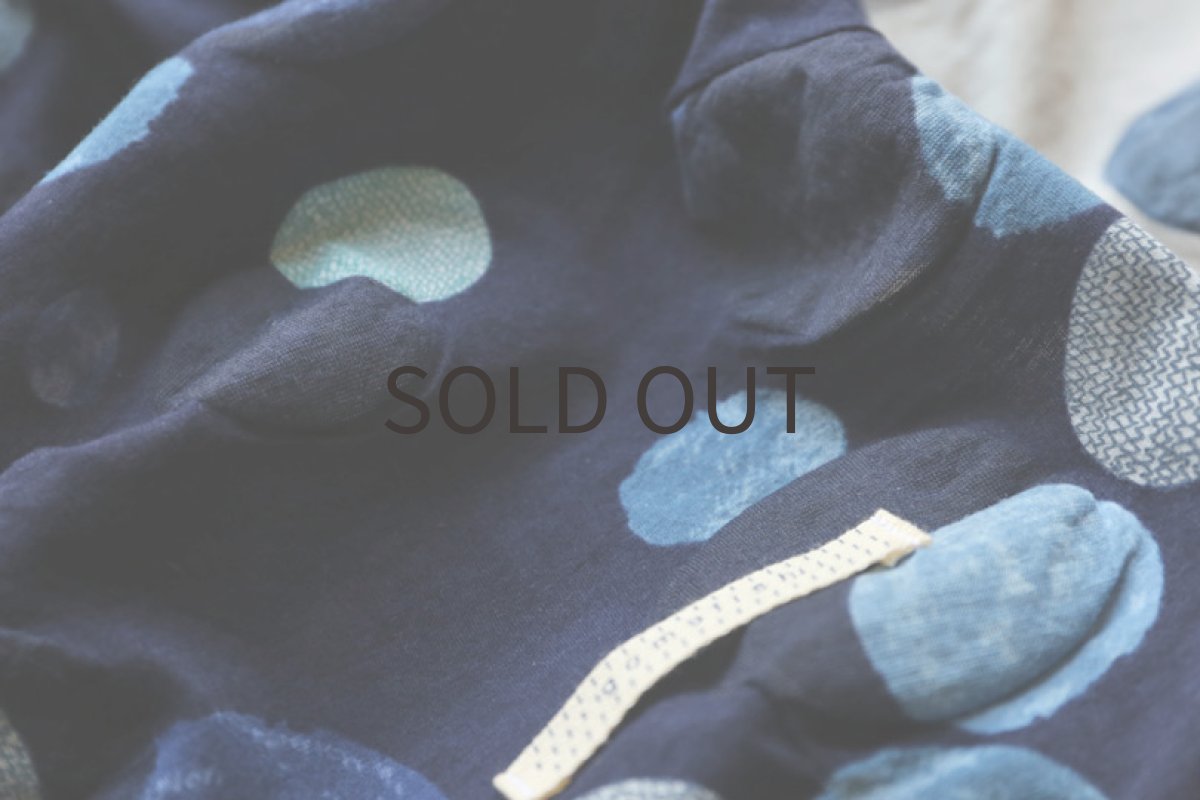 画像5: リップルニット水玉(ネイビー)〜LLサイズまで ノースリーブのみ (5)