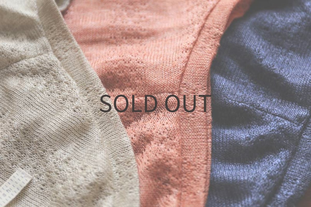 画像5: リネン模様編み（サンドベージュ）〜Mサイズまで (5)