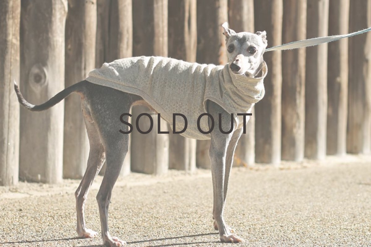 画像2: リネン模様編み（サンドベージュ）〜Mサイズまで (2)