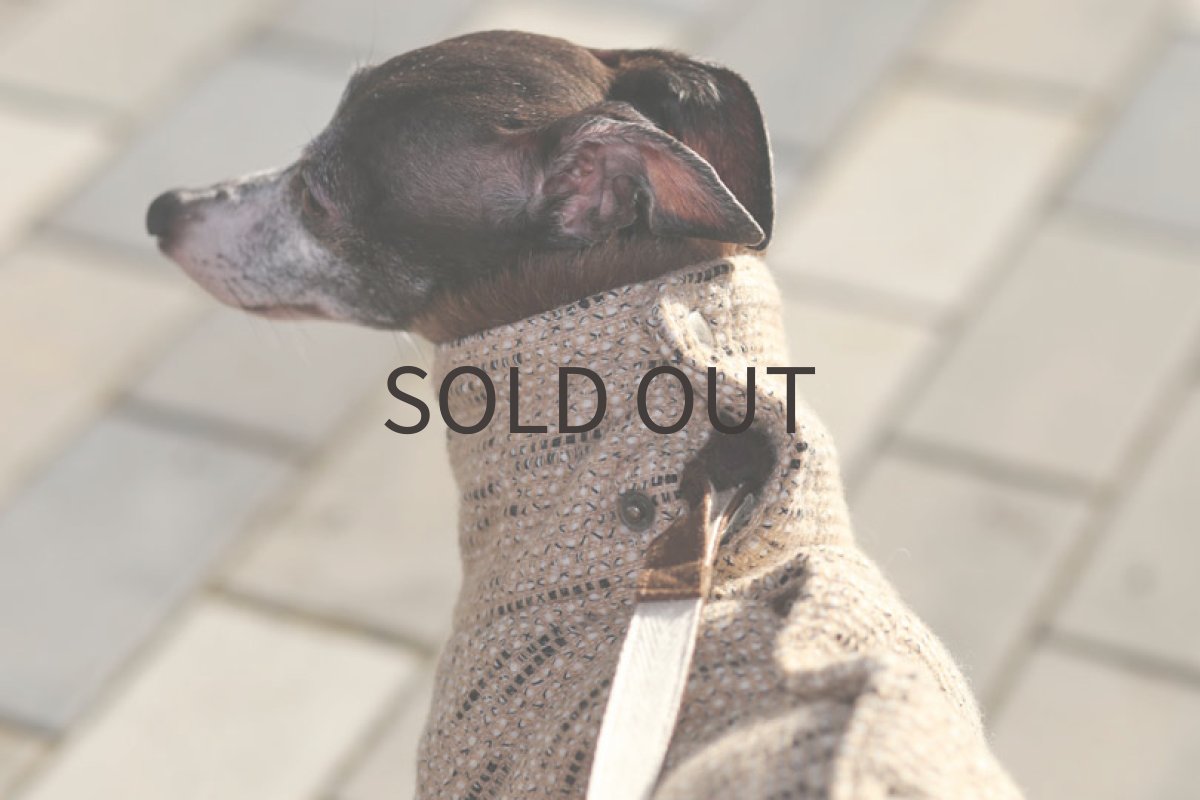 画像6: 背開きツイードベスト（ブラック）〜Mサイズまで (6)