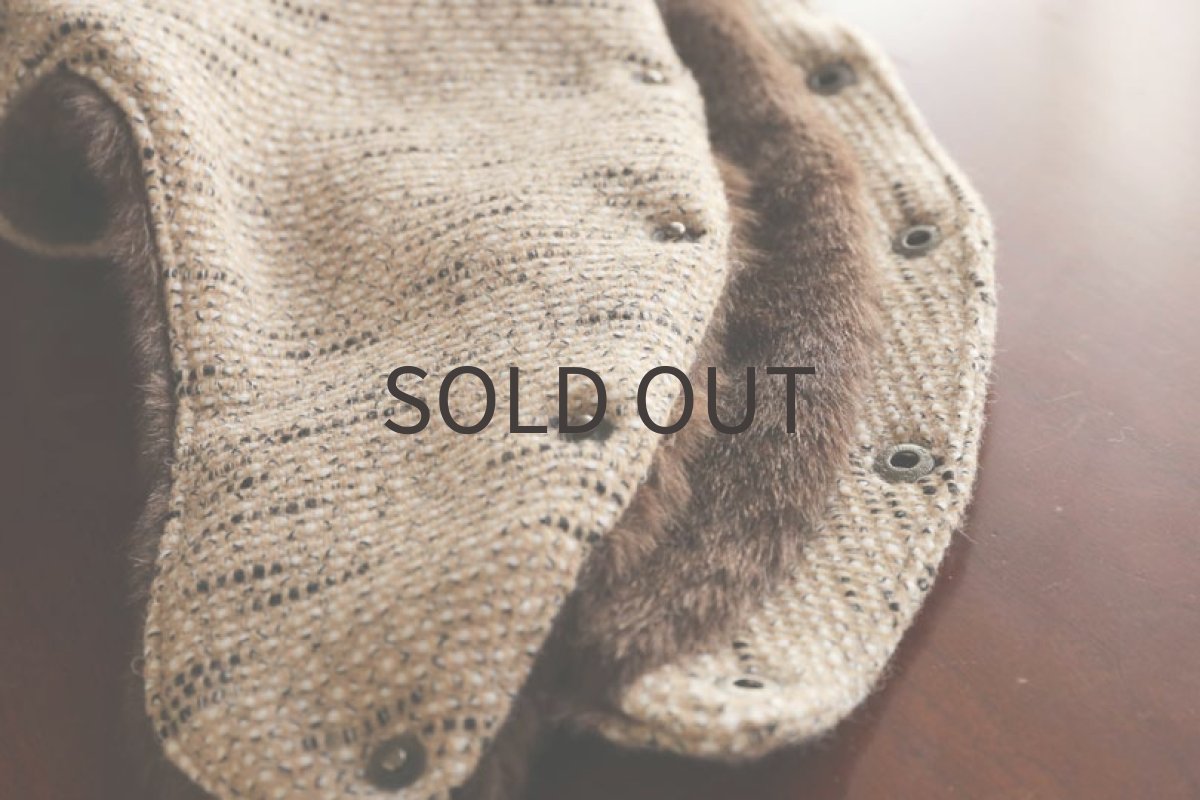 画像10: 背開きツイードベスト（ブラック）〜Mサイズまで (10)