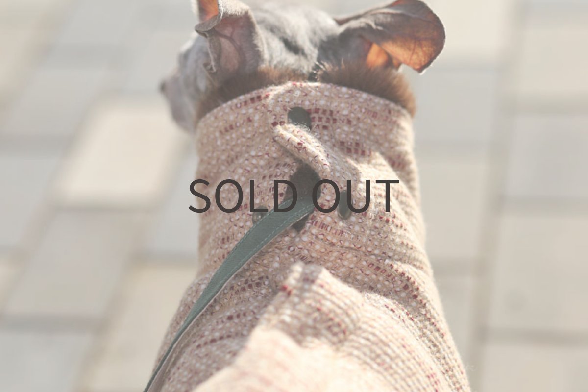 画像6: 背開きツイードベスト（レッド） (6)