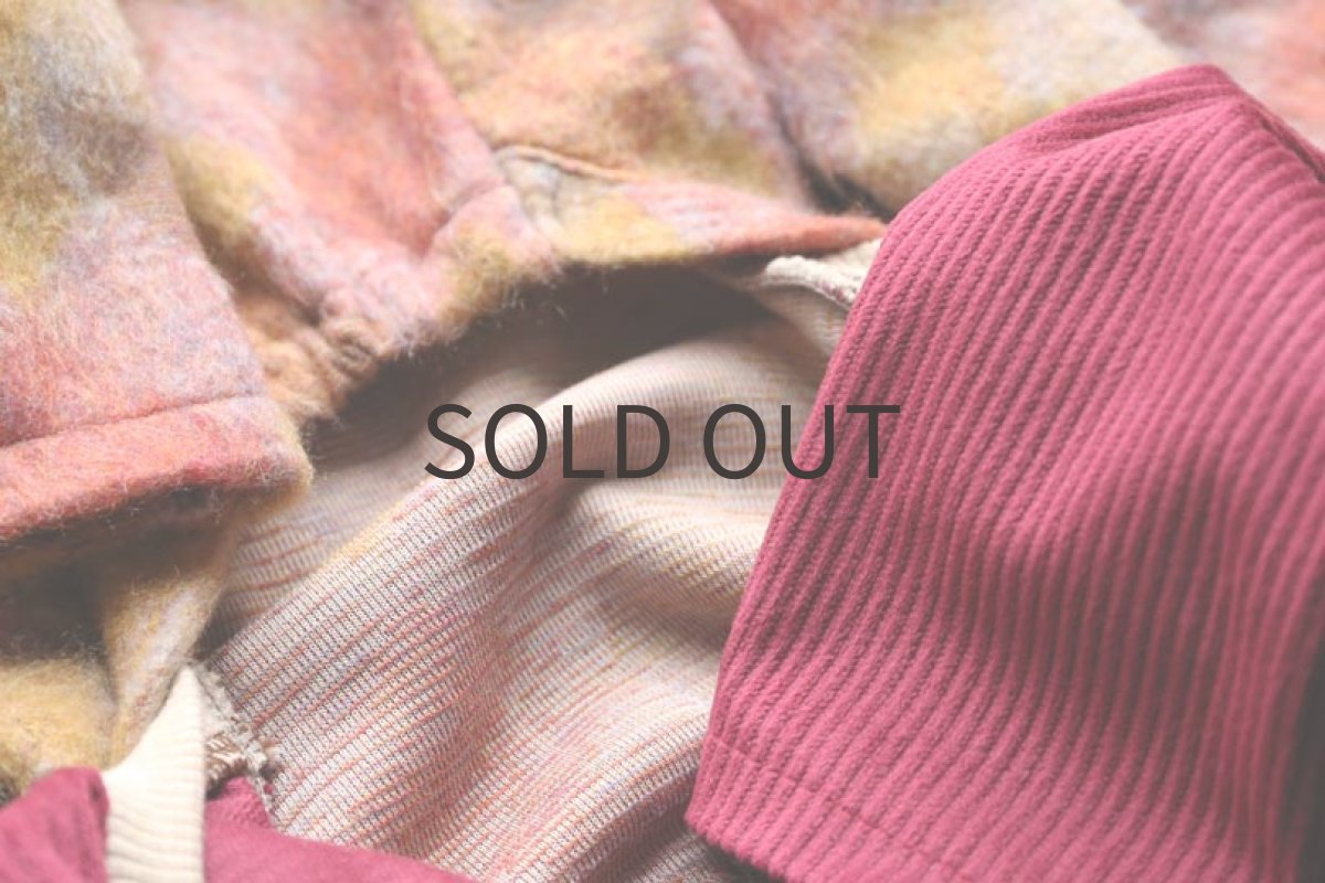 画像7: ウール混シャギーニット（ラズベリー） (7)