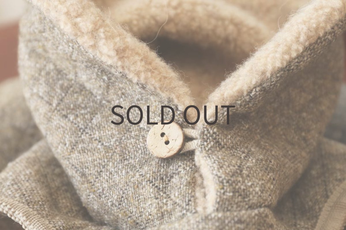 画像6: キルトステッチのツイードベスト(ベージュ)〜Lサイズまで  (6)