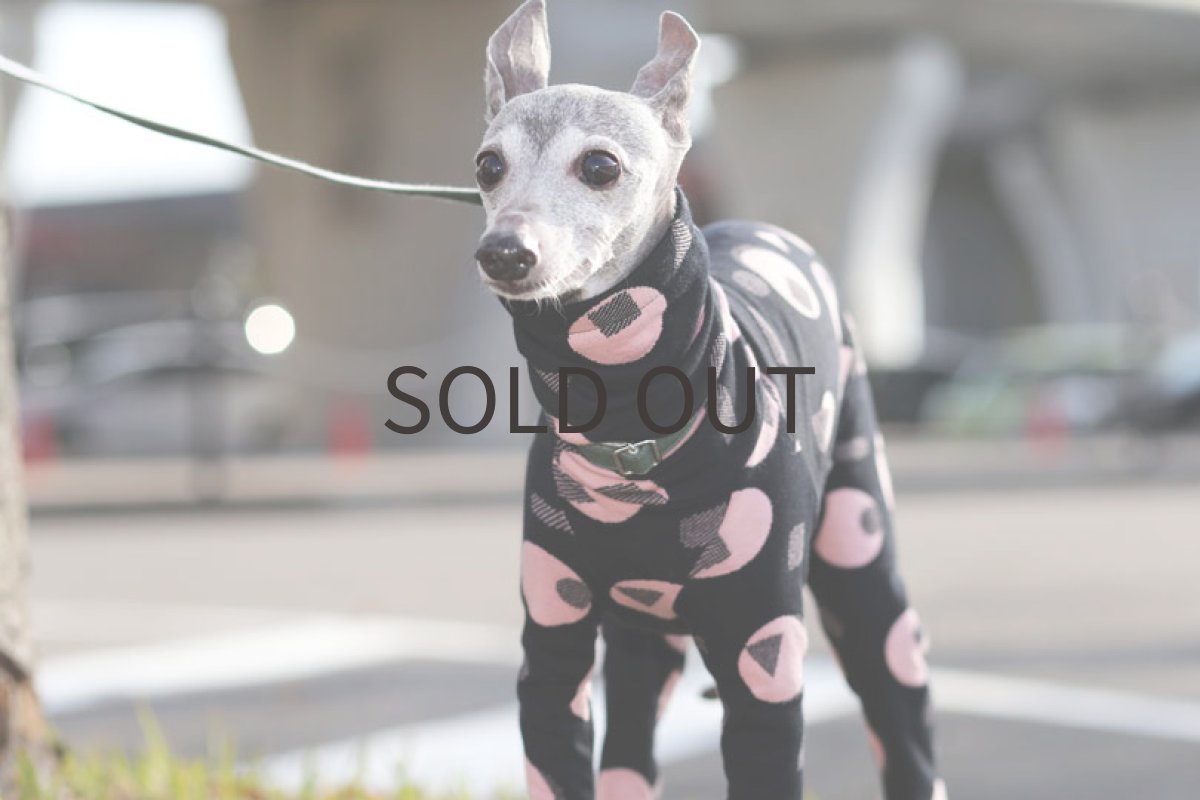 画像4: ○△□ ロンパース（ブラック）〜Mサイズまで (4)