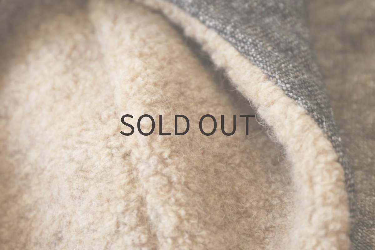 画像8: キルトステッチのツイードベスト（チャコール）〜MLサイズまで (8)