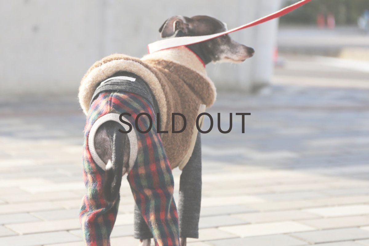 画像3: アルパカシャギーカットのベスト（マロン）〜Lサイズまで (3)