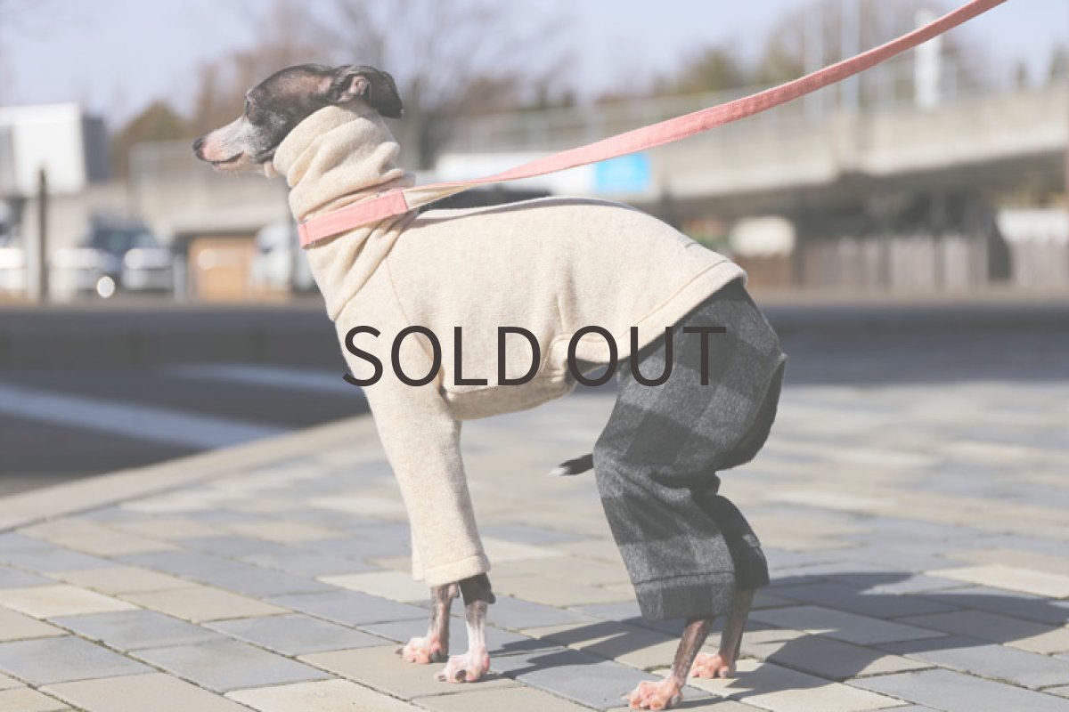 画像4: ラムウール混クォーターとビーバーチェック 〜Mサイズまで (4)