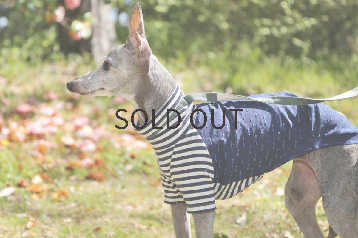 画像2: イタリー製リネンコットン（ブルー）〜Sサイズまで (2)