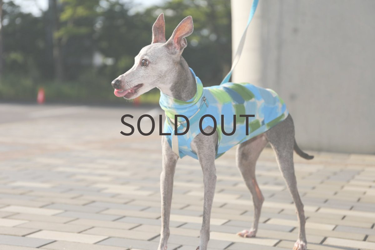 画像4: にじみブロック（スカイブルー）〜ノースリーブのみ (4)