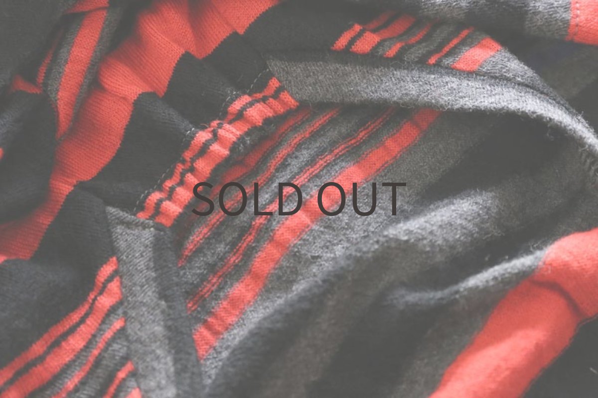 画像7: ウール混パターンボーダー（レッド）〜MLサイズまで (7)