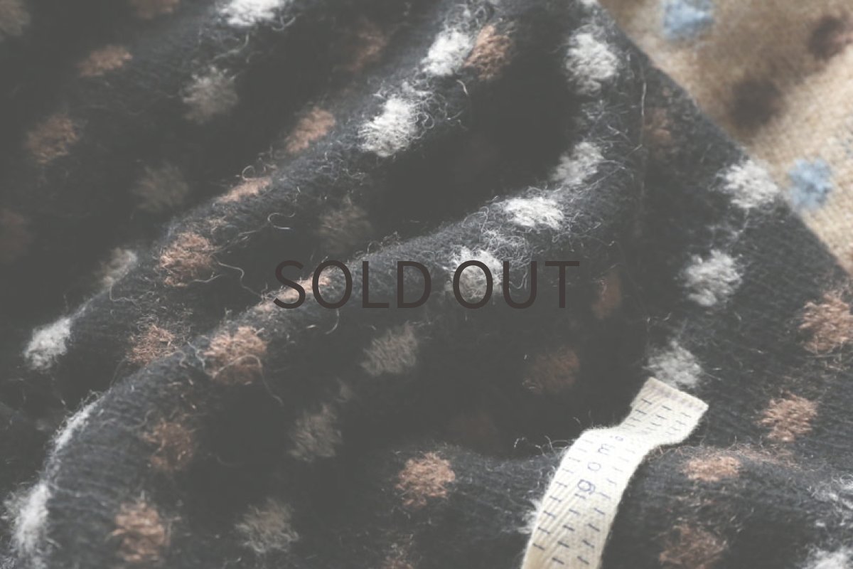 画像7: 【SALE!!】尾州産ウール混ニット（ブラック）MSサイズ（未着用） (7)