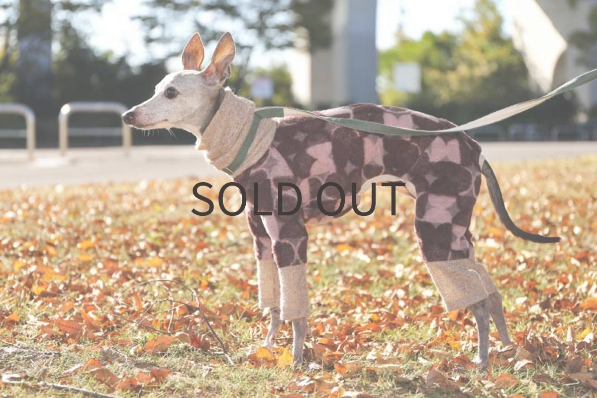 画像3: 起毛パイルの切り替えロンパ（ワイン）〜Lサイズまで (3)