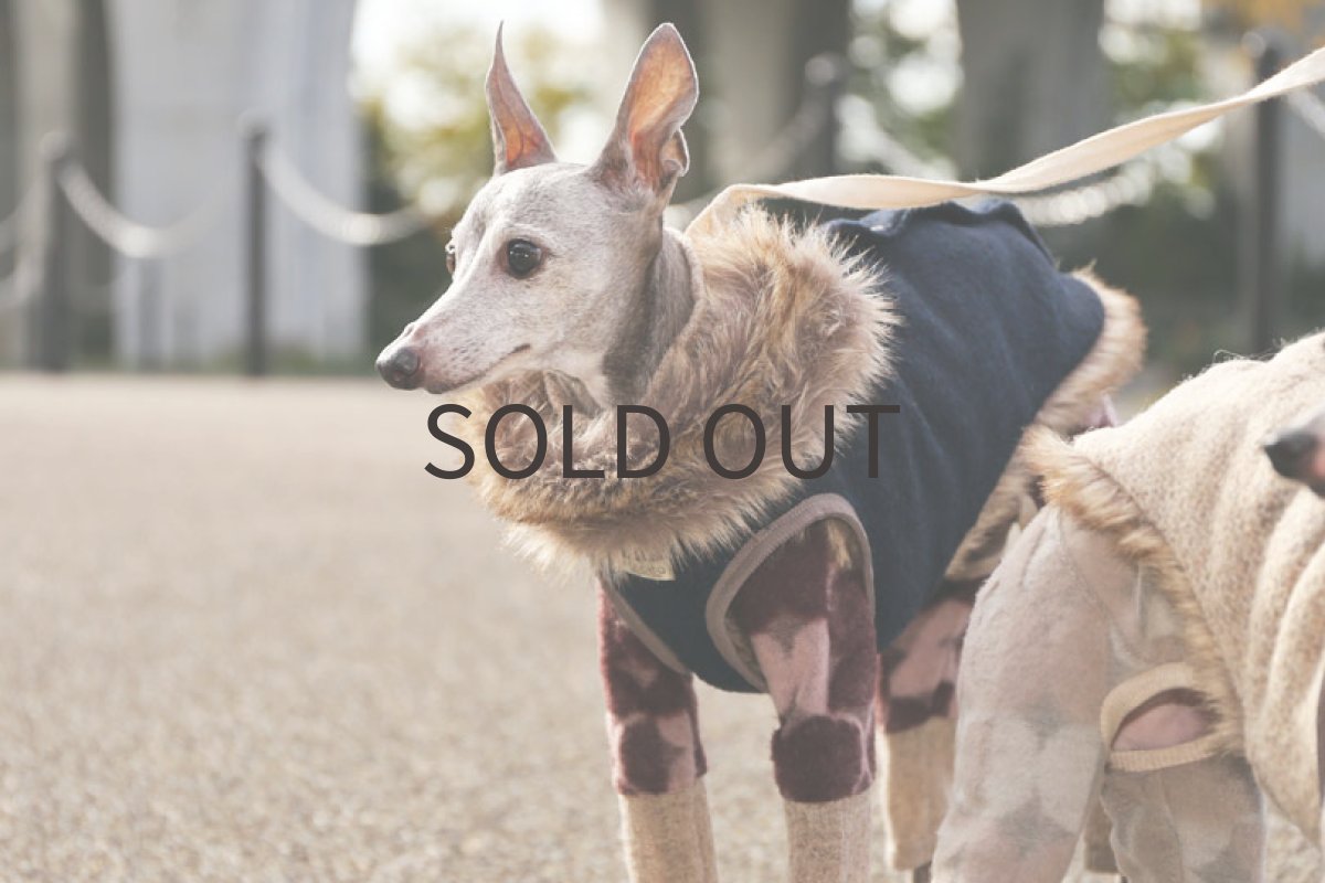 画像6: 【背開き】【リバーシブル】イタリー製ループツイード（ネイビー）〜Mサイズまで (6)