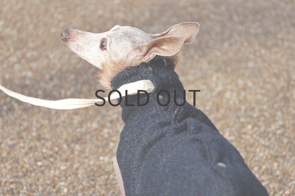 画像7: 【背開き】【リバーシブル】イタリー製ループツイード（ネイビー）〜Mサイズまで (7)