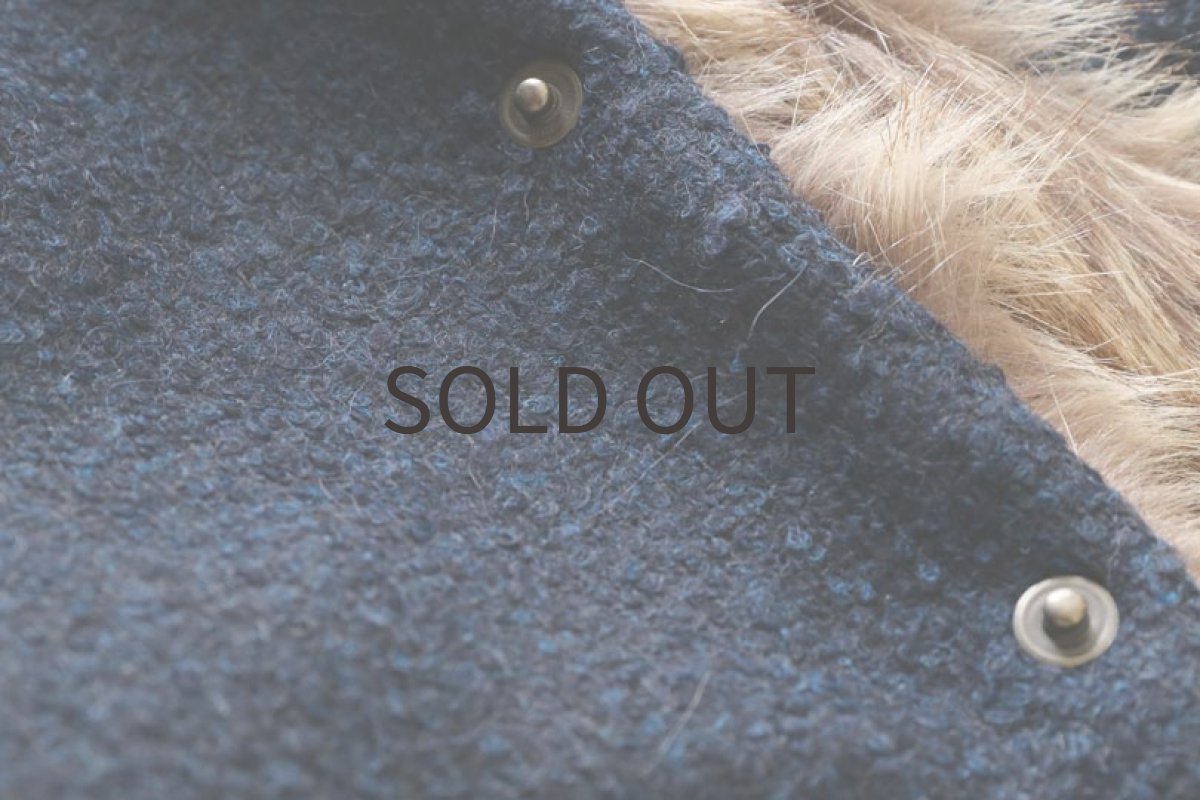 画像8: 【背開き】【リバーシブル】イタリー製ループツイード（ネイビー）〜Mサイズまで (8)