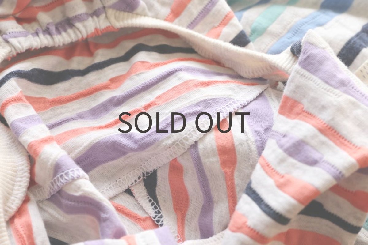 画像7: くねくねボーダー（コーラルピンク）〜Lサイズまで (7)