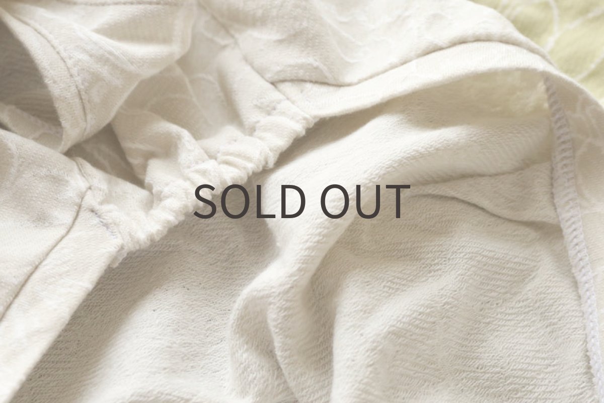 画像7: ミニ裏毛＊花編み（胡粉色）〜Lサイズ、ノースリーブまで (7)