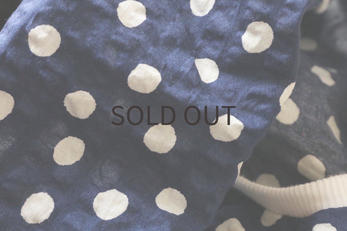 画像7: 綿麻ニット＋水玉パンツ（ネイビー） (7)