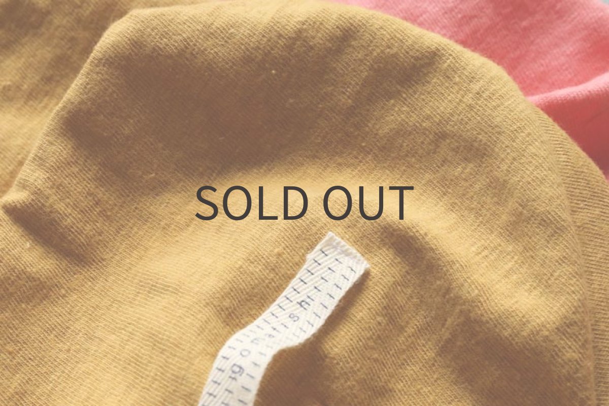 画像6: ネップ混コットンニット(キャメルマスタード)〜ノースリーブのみ (6)