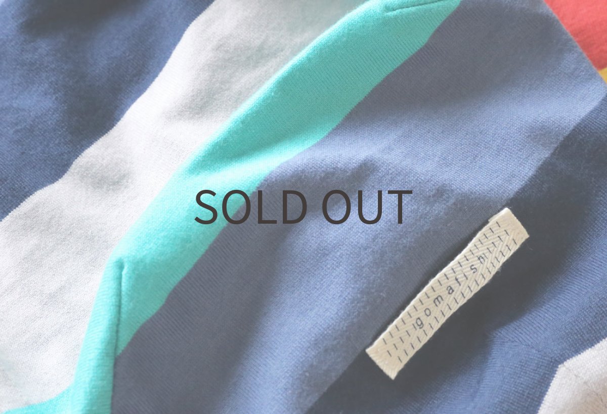 画像5: カラフル太ボーダー（ブルー）〜Mサイズまで (5)