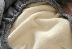 画像7: まるで着る毛布 - ボンバーヒート（グーズグレイ）〜Mサイズ、ショート丈まで (7)