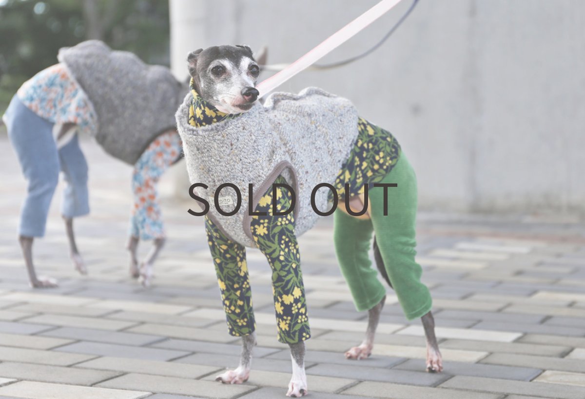 画像3: 【背開き】【リバーシブル】BISHUカラーネップツイード(パウダーブルー) (3)