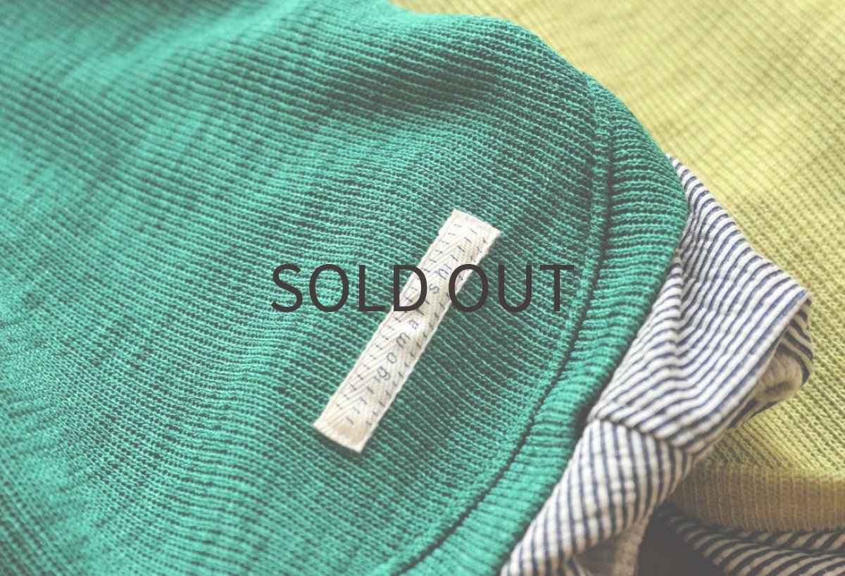 画像6: RIRANCHA+綿麻ストライプパンツ(グリーン)〜ショート丈、ノースリーブまで (6)