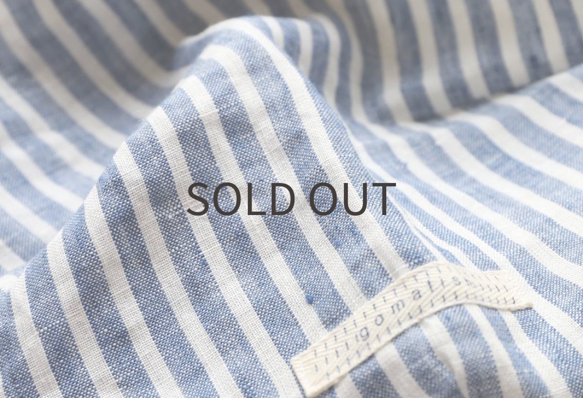 画像6: ストライプ*リネン(ブルー) (6)