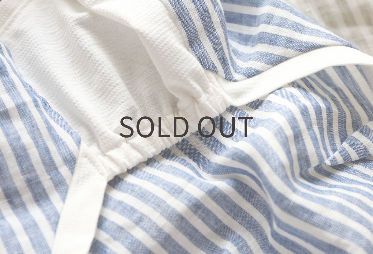 画像7: ストライプ*リネン(ブルー) (7)