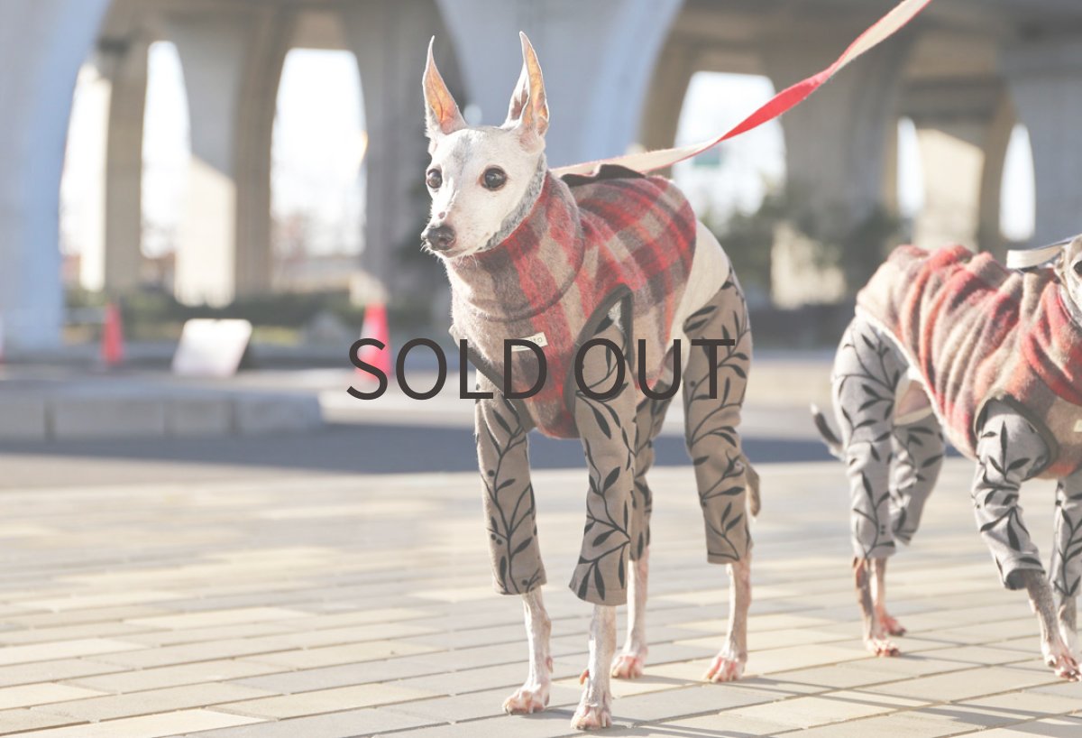 画像6: 【丈短】ウールシャギーチェック【背開き】 (6)